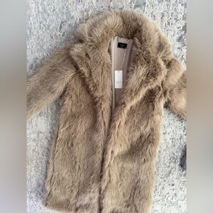Vici Mocha Faux Fur Coat